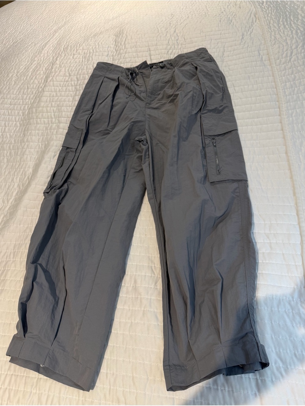 Zara Dark Gray Cargo Jogger Pants
